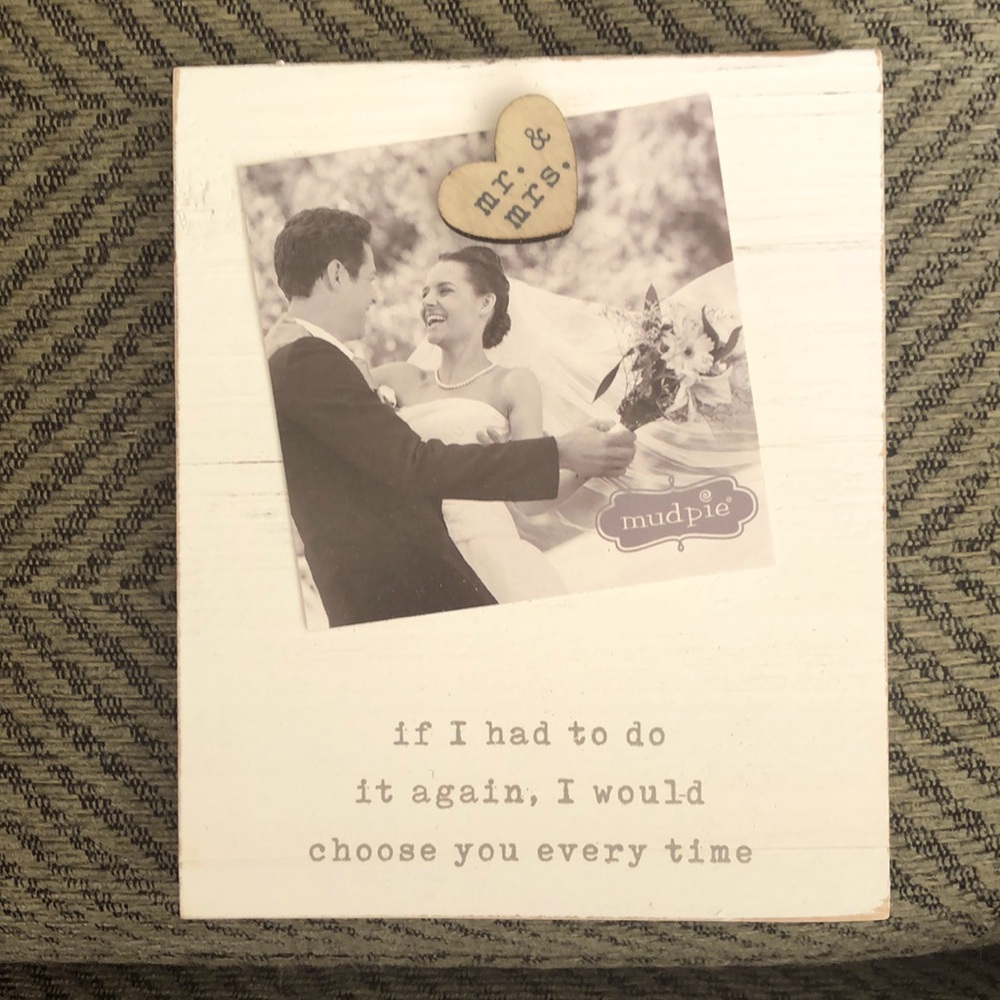 Wedding picture frame